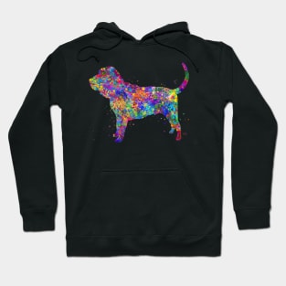 Bloodhound dog watercolor Hoodie